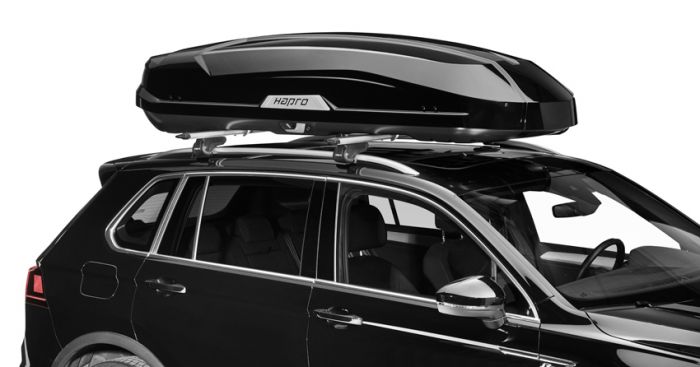 Náhled produktu - Střešní box Hapro Trivor 640 Brilliant Black