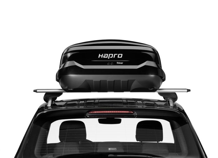 Náhled produktu - Střešní box Hapro Trivor 640 Brilliant Black