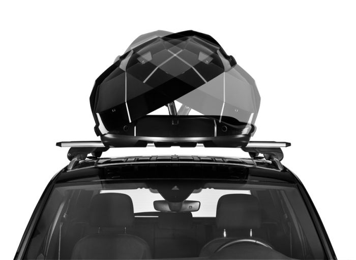 Náhled produktu - Střešní box Hapro Trivor 640 Brilliant Black