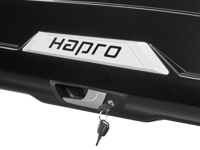 Náhled produktu - Střešní box Hapro Trivor 440 Supermatt Anthracite
