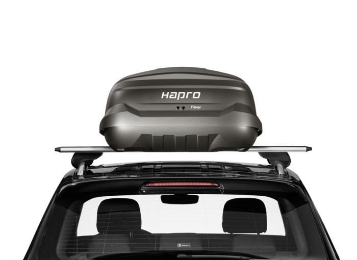 Náhled produktu - Střešní box Hapro Trivor 440 Supermatt Anthracite