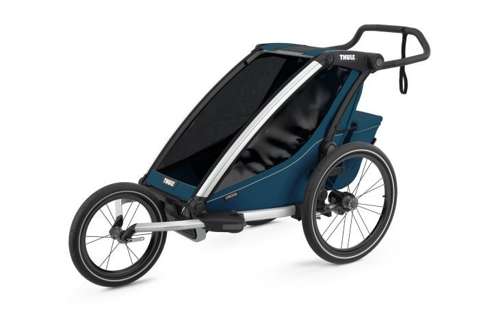 Náhled produktu - Thule Chariot Cross 1 Majolica Blue + bike set + kočárkový set + běžecký set