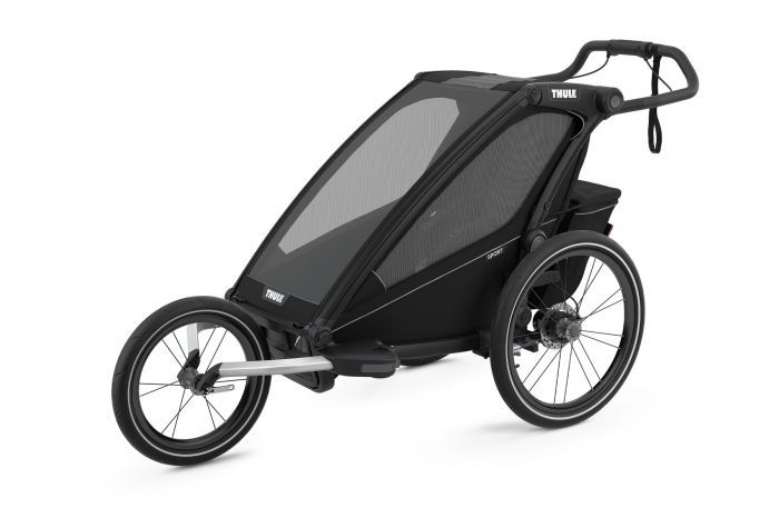 Náhled produktu - Thule Chariot Sport 1 Midnight Black 2022 + bike set + kočárkový set + běžecký set