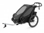 Thule Chariot Sport 1 Midnight Black + bike set + kočárkový set + běžecký set