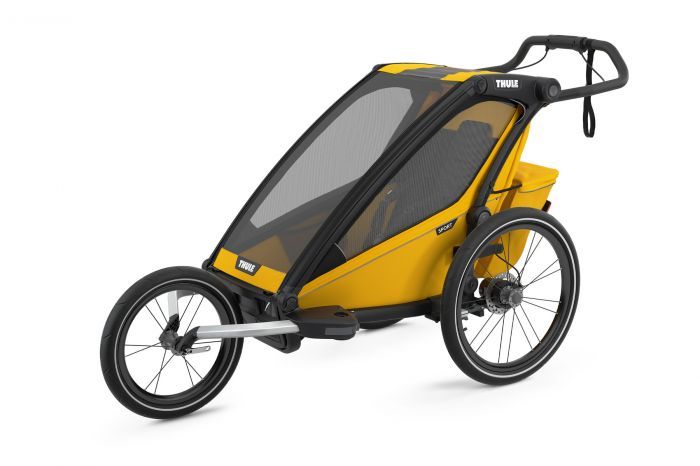 Náhled produktu - Thule Chariot Sport 1 Spectra Yellow 2023 + bike set + kočárkový set + běžecký set