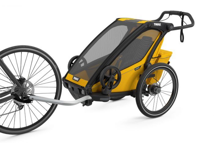 Náhled produktu - Thule Chariot Sport 1 Spectra Yellow 2022 + bike set + kočárkový set + běžecký set