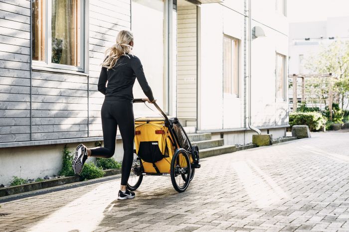 Náhled produktu - Thule Chariot Sport 1 Spectra Yellow + bike set + kočárkový set + běžecký set