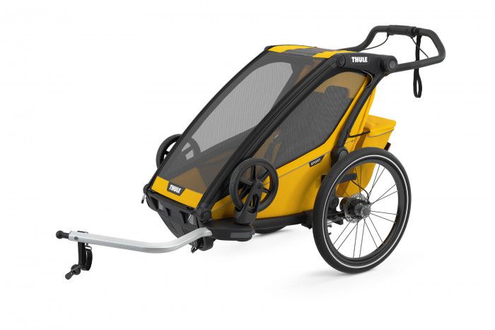 Náhled produktu - Thule Chariot Sport 1 Spectra Yellow + bike set + kočárkový set + běžecký set