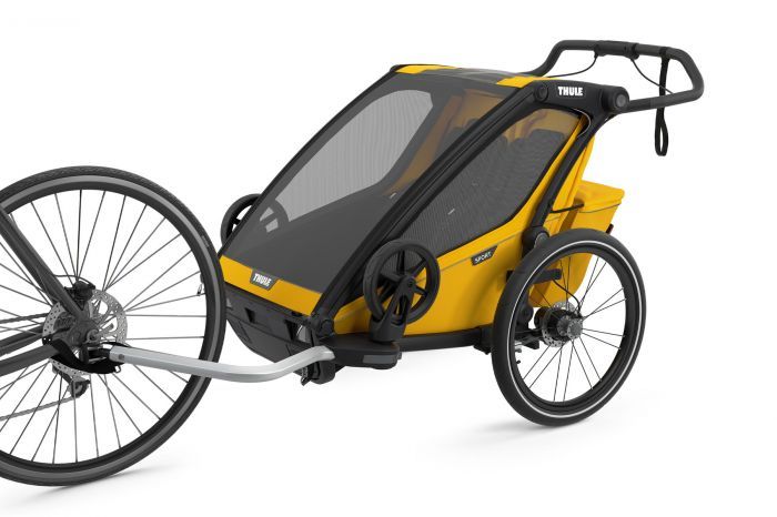 Náhled produktu - Thule Chariot Sport 2 Spectra Yellow + bike set + kočárkový set + běžecký set