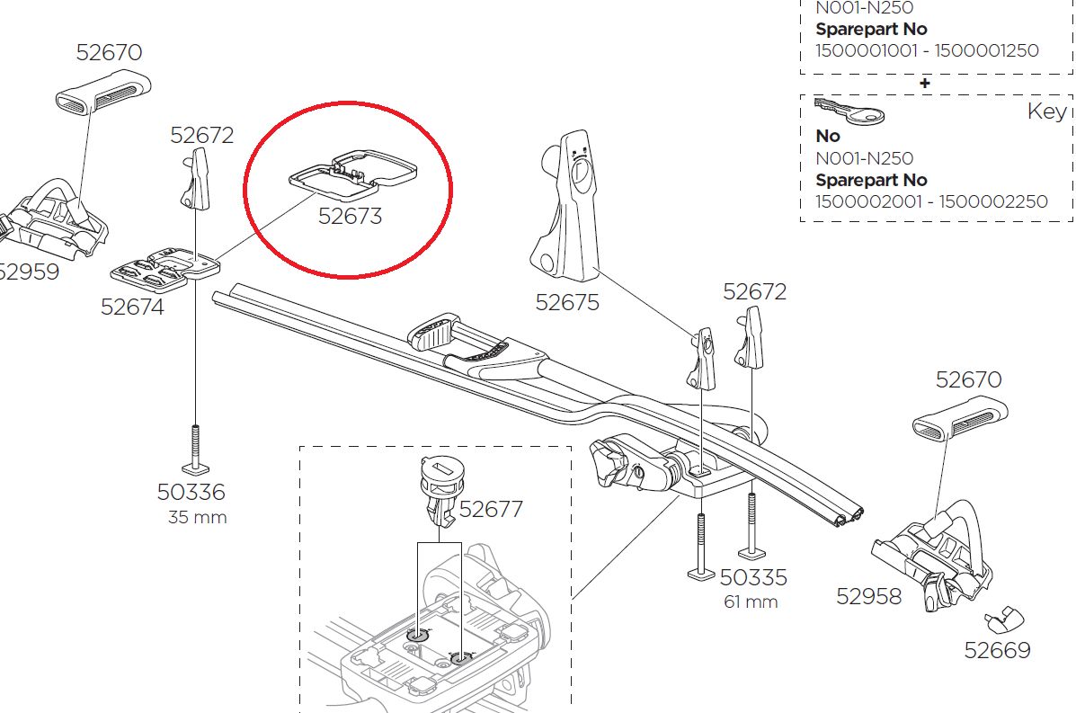 Náhled produktu - Thule Rear Mounting Plate Protector 52673