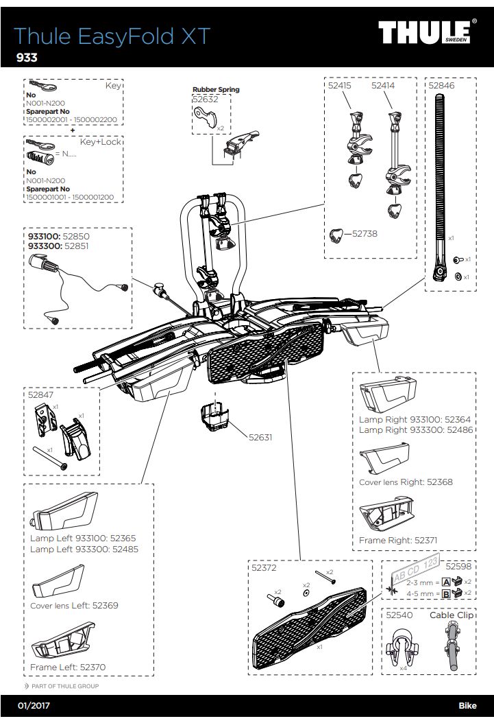 Náhled produktu - Thule Wheel Strap Kit 52846