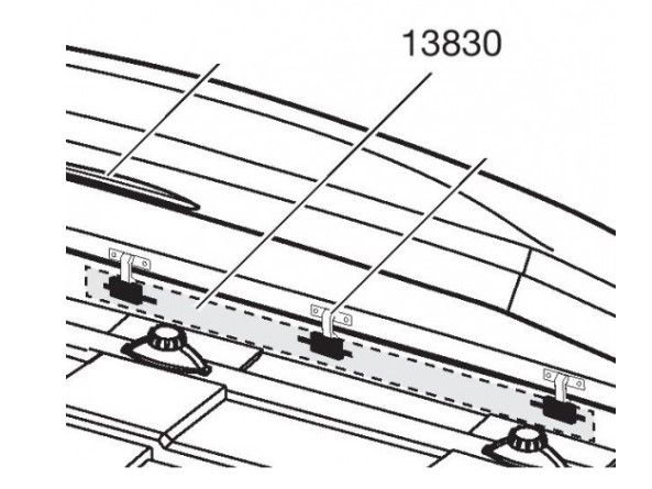 Náhled produktu - Thule Locking Rail 2010 – 1720 mm