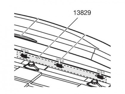 Thule Locking Rail 1500mm 13829