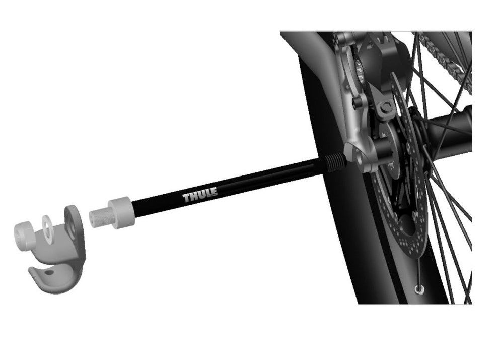 Náhled produktu - Thule Thru Axle Syntace M12 x 1.0 black (160-172mm)