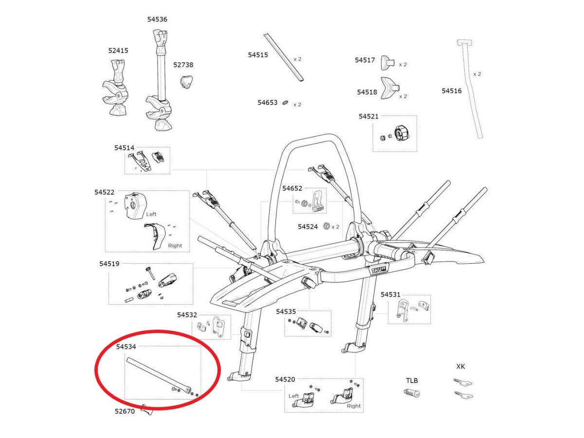 Náhled produktu - Thule Wheel Strap Platform 54534