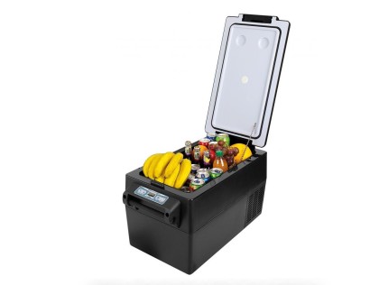 Náhled produktu - Autochladnička / mraznička / lednice kompresorová / chladící box do auta Aroso 12V/24V/230V 32l -20°