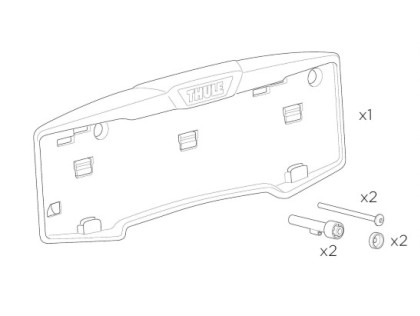 Náhled produktu - Number Plate Holder Kit