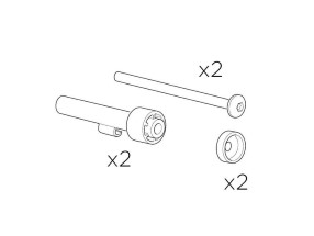 Number Plate Holder Pins