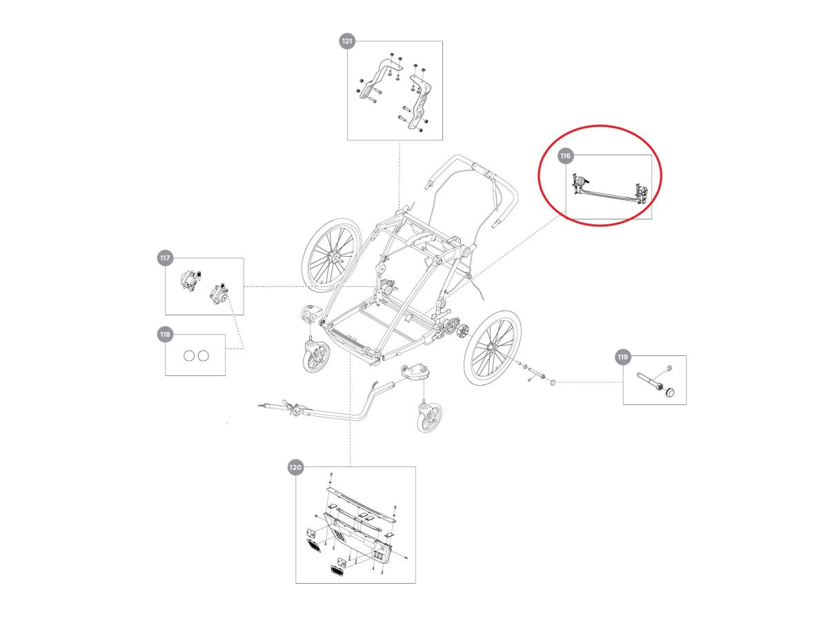 Náhled produktu - Thule Axle Assembly Sport2 17-X 40105315
