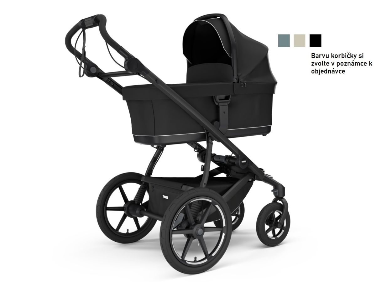 Náhled produktu - Thule Urban Glide 3 Black 4-Wheel + hluboká korba (volitelná barva)
