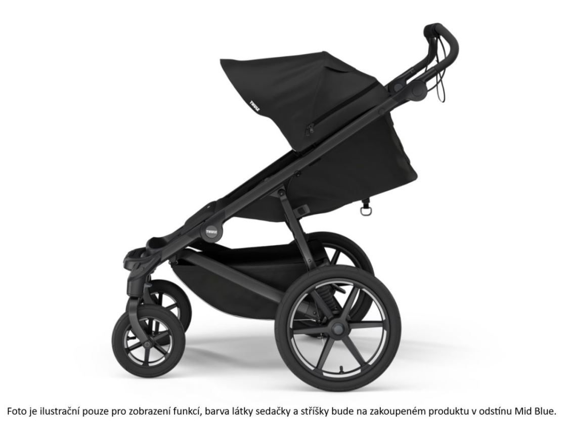 Náhled produktu - Thule Urban Glide 3 Mid-Blue 4-Wheel + hluboká korba (volitelná barva)
