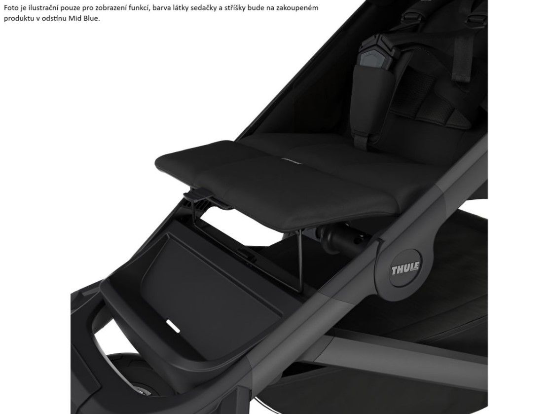 Náhled produktu - Thule Urban Glide 3 Mid-Blue 4-Wheel + hluboká korba (volitelná barva)