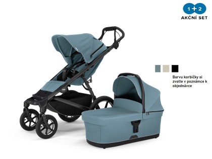 Náhled produktu - Thule Urban Glide 3 Mid-Blue 4-Wheel + hluboká korba (volitelná barva)