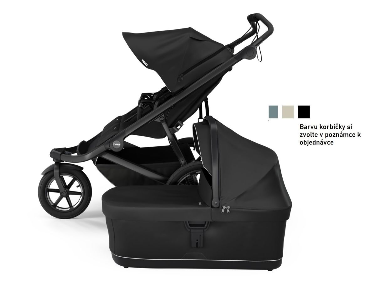 Náhled produktu - Thule Urban Glide 3 Double Black + hluboká korba (libovolná barva)