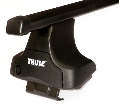 Náhled produktu - Thule nosič 754 černé dlouhé tyče + adaptér 774 + sada zámků