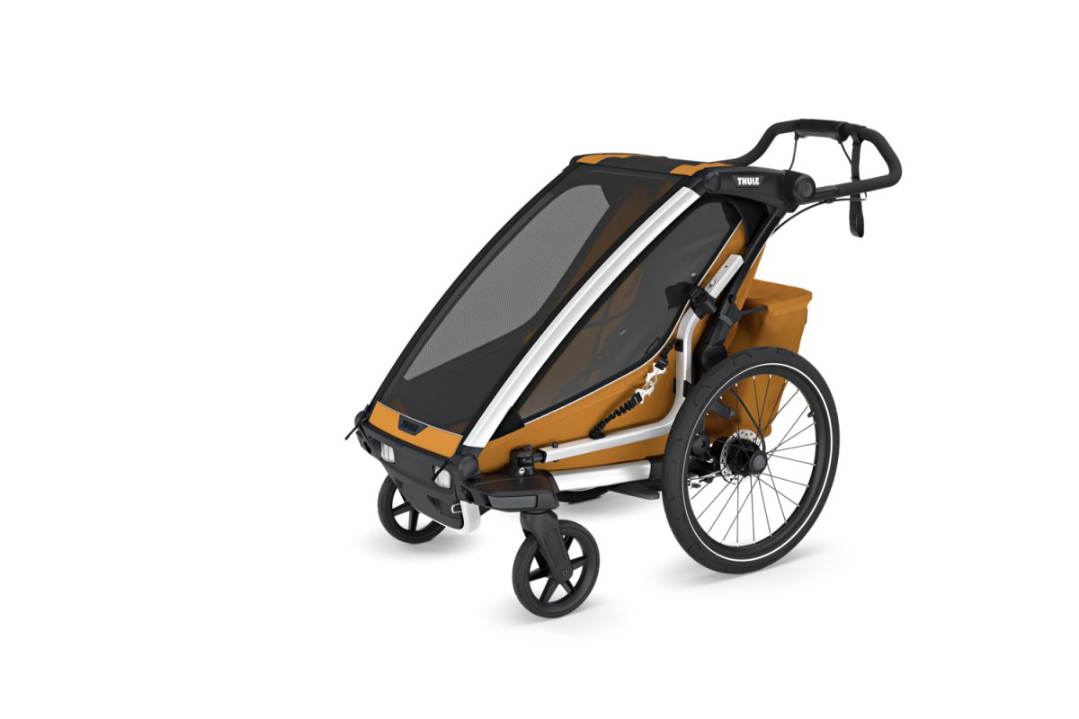 Náhled produktu - Thule Chariot Sport 2 G3 SINGLE Natural Gold + bike set + kočárkový set + běžecký set