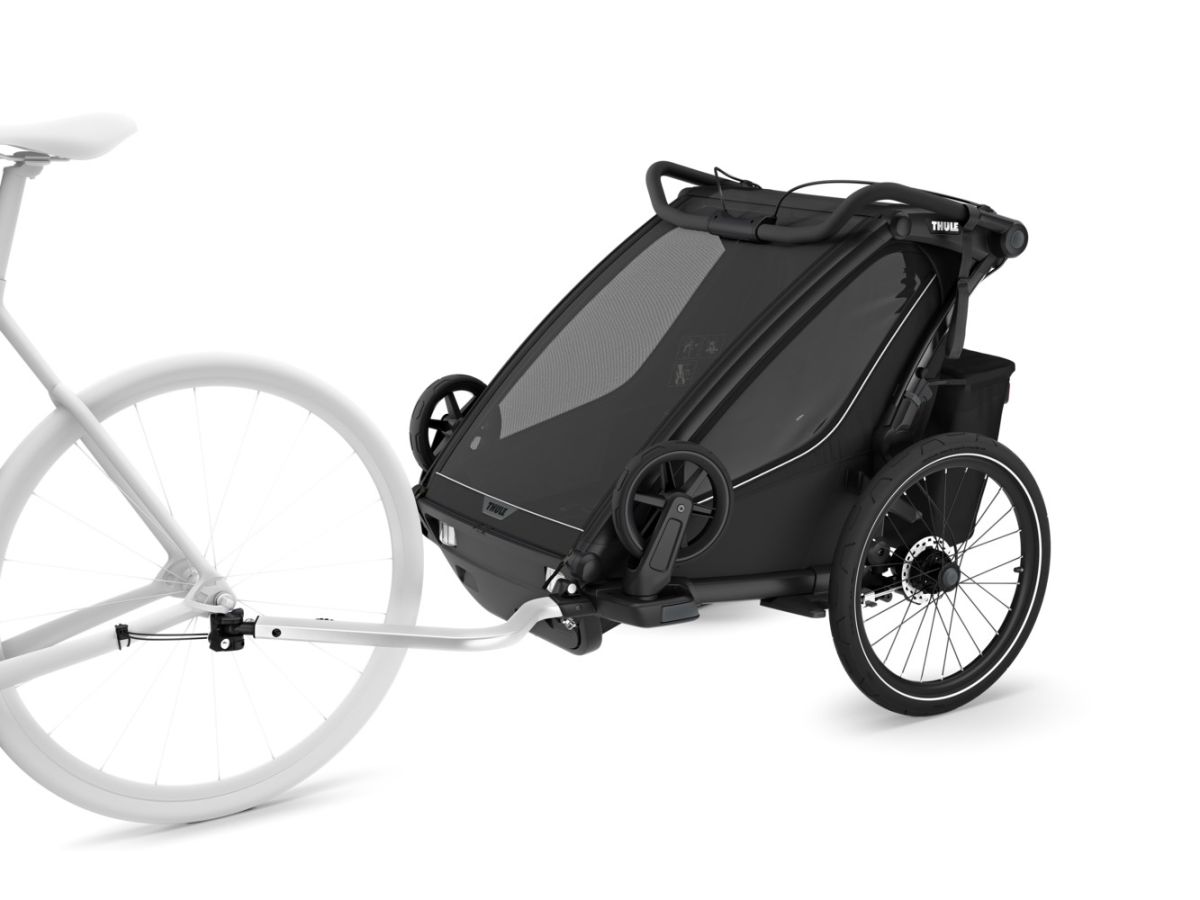 Náhled produktu - Thule Chariot Sport 2 G3 DOUBLE Black + bike set + kočárkový set + běžecký set
