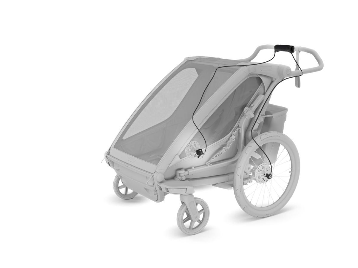 Náhled produktu - Thule Chariot Sport 2 G3 DOUBLE Black + bike set + kočárkový set + běžecký set