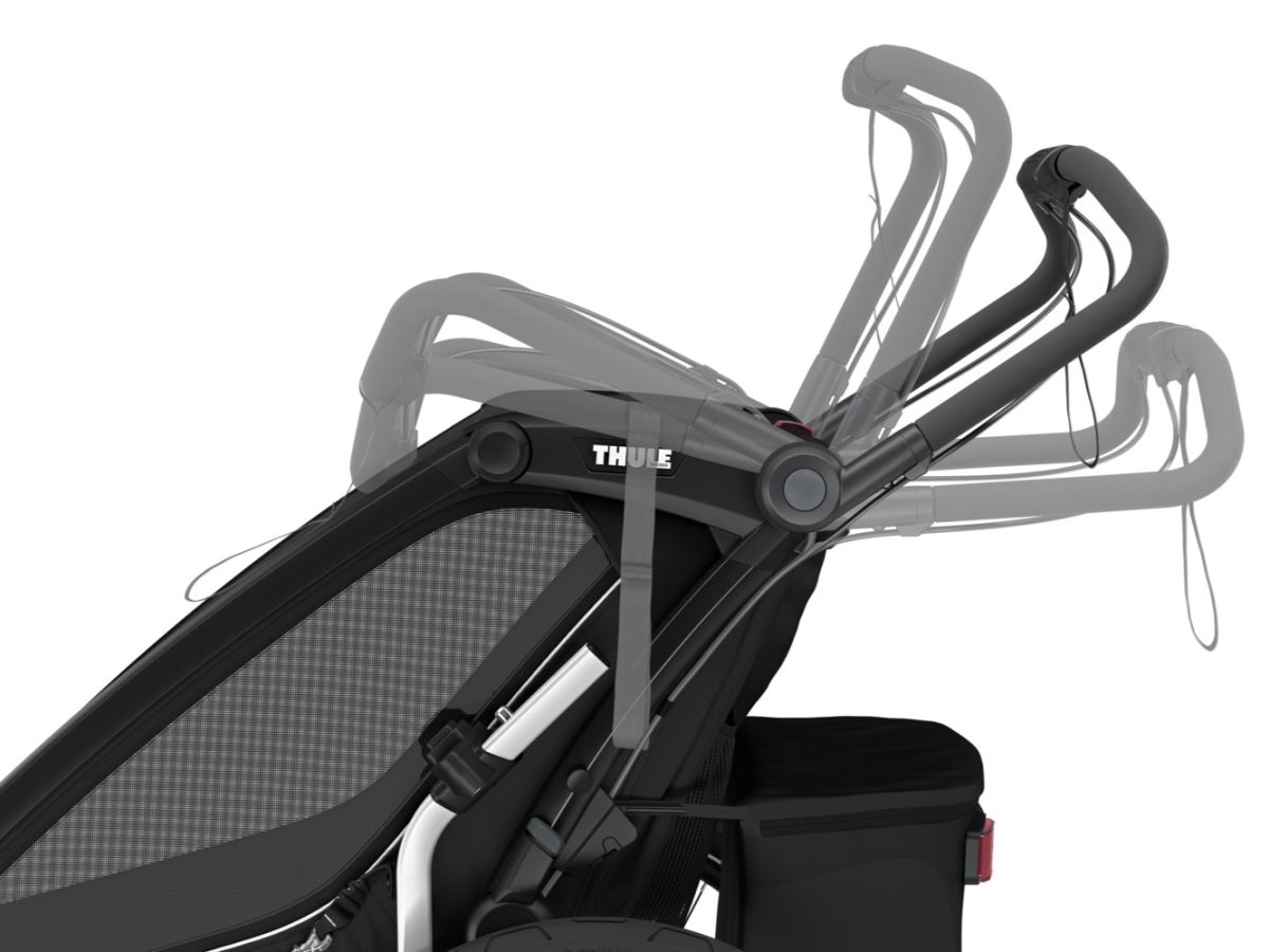 Náhled produktu - Thule Chariot Sport 2 G3 DOUBLE Black + bike set + kočárkový set + běžecký set