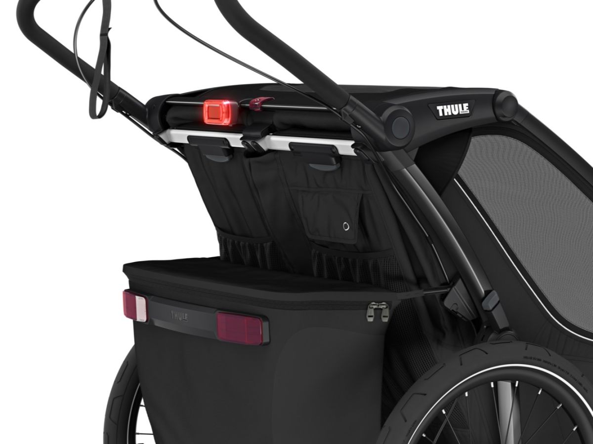 Náhled produktu - Thule Chariot Sport 2 G3 DOUBLE Black + bike set + kočárkový set + běžecký set