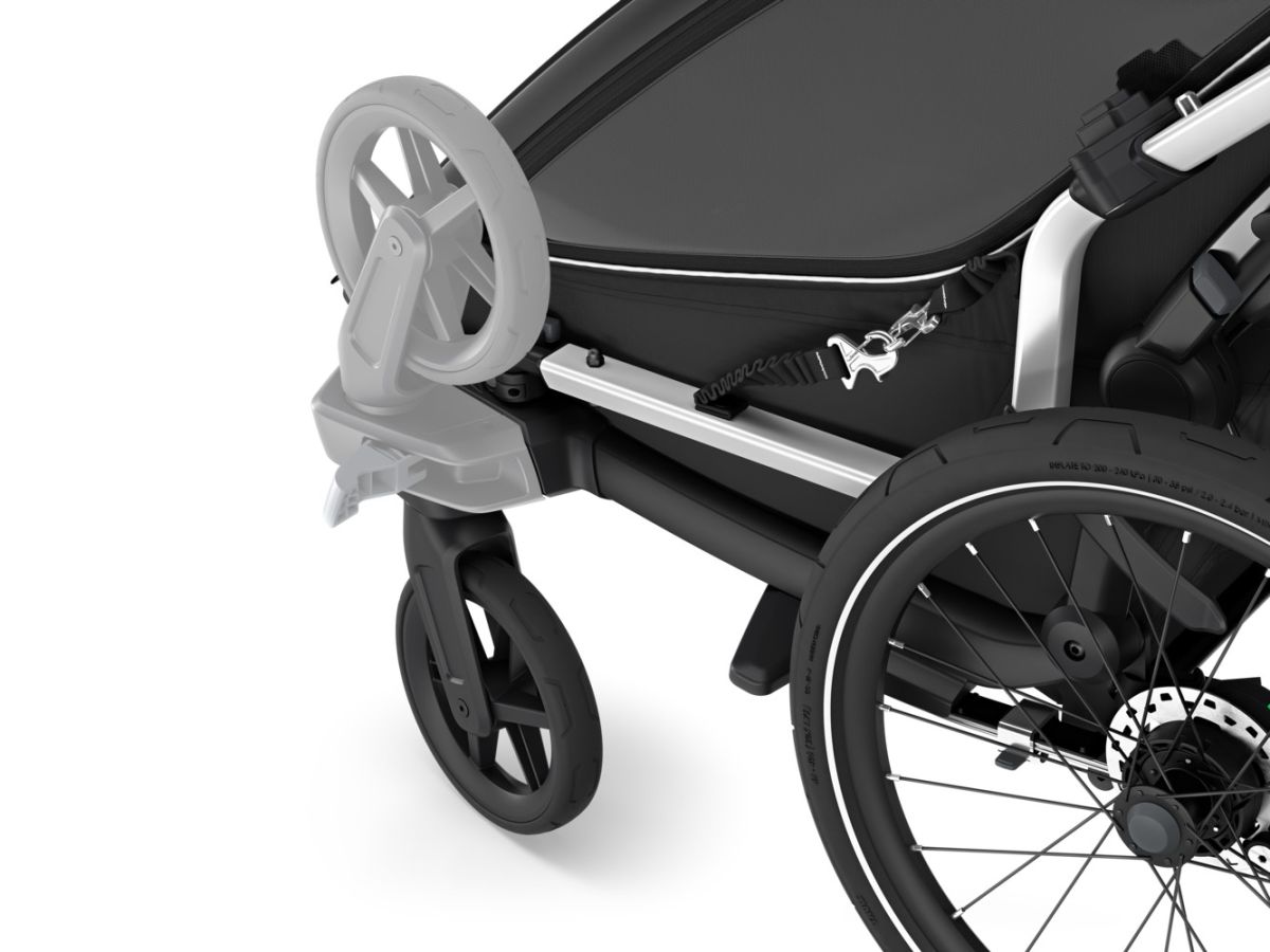 Náhled produktu - Thule Chariot Sport 2 G3 DOUBLE Black + bike set + kočárkový set + běžecký set