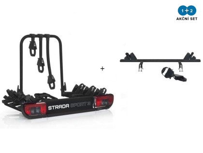 Náhled produktu - Nosič 4 kol na tažné Atera Strada Sport BLACK 3+1