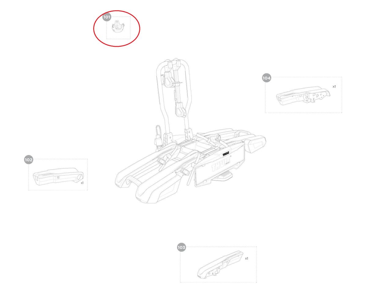 Náhled produktu - Thule Electrical connector holder 55093