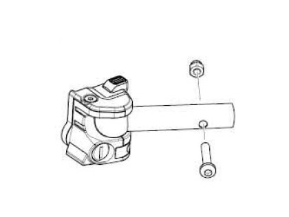 Thule Chariot 2 - Hitch horizontal attachment 55228
