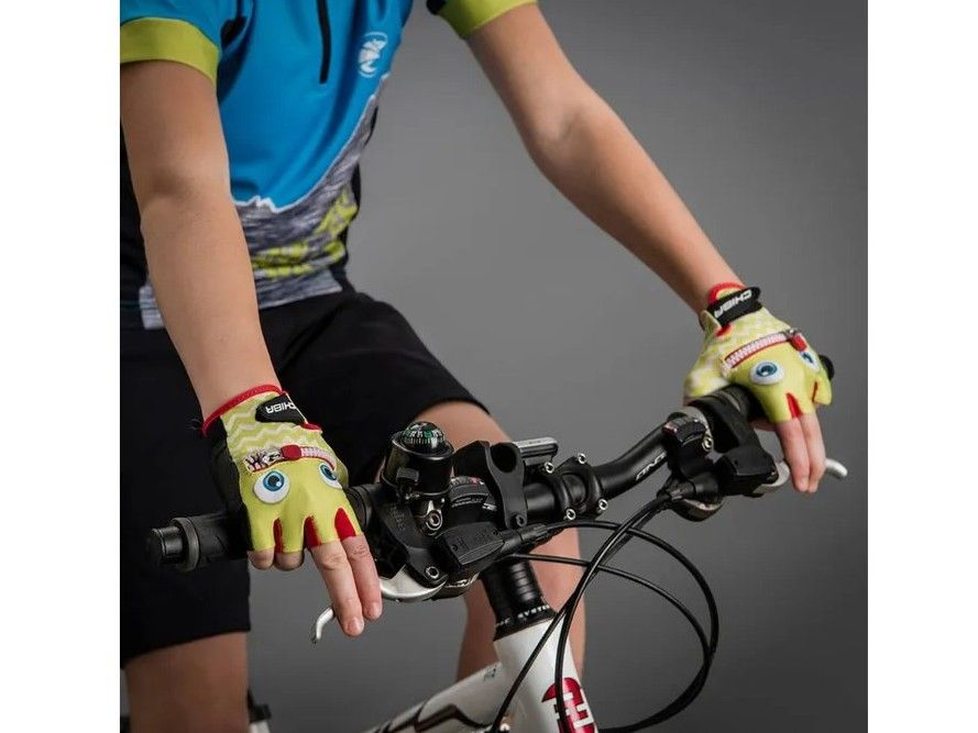 Náhled produktu - Cyklistické rukavice pro děti Cool Kids Tvář - M