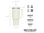 STANLEY The Quencher/Cup H2.O FlowState Tumbler 1180 ml/40oz Cream 2.0