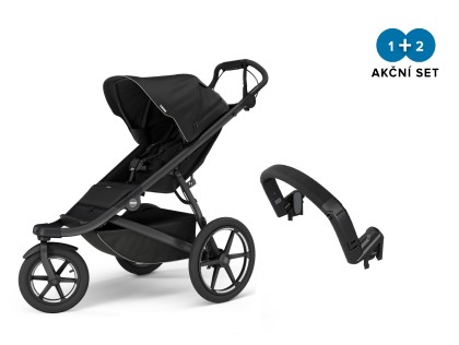 Thule Urban Glide 3 Black - Magnetic Buckle + madlo + DOPRAVA ZDARMA