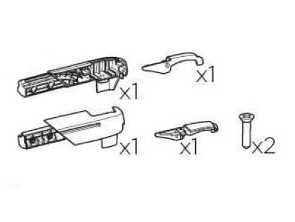 Thule Bexey - End caps upper back 55483