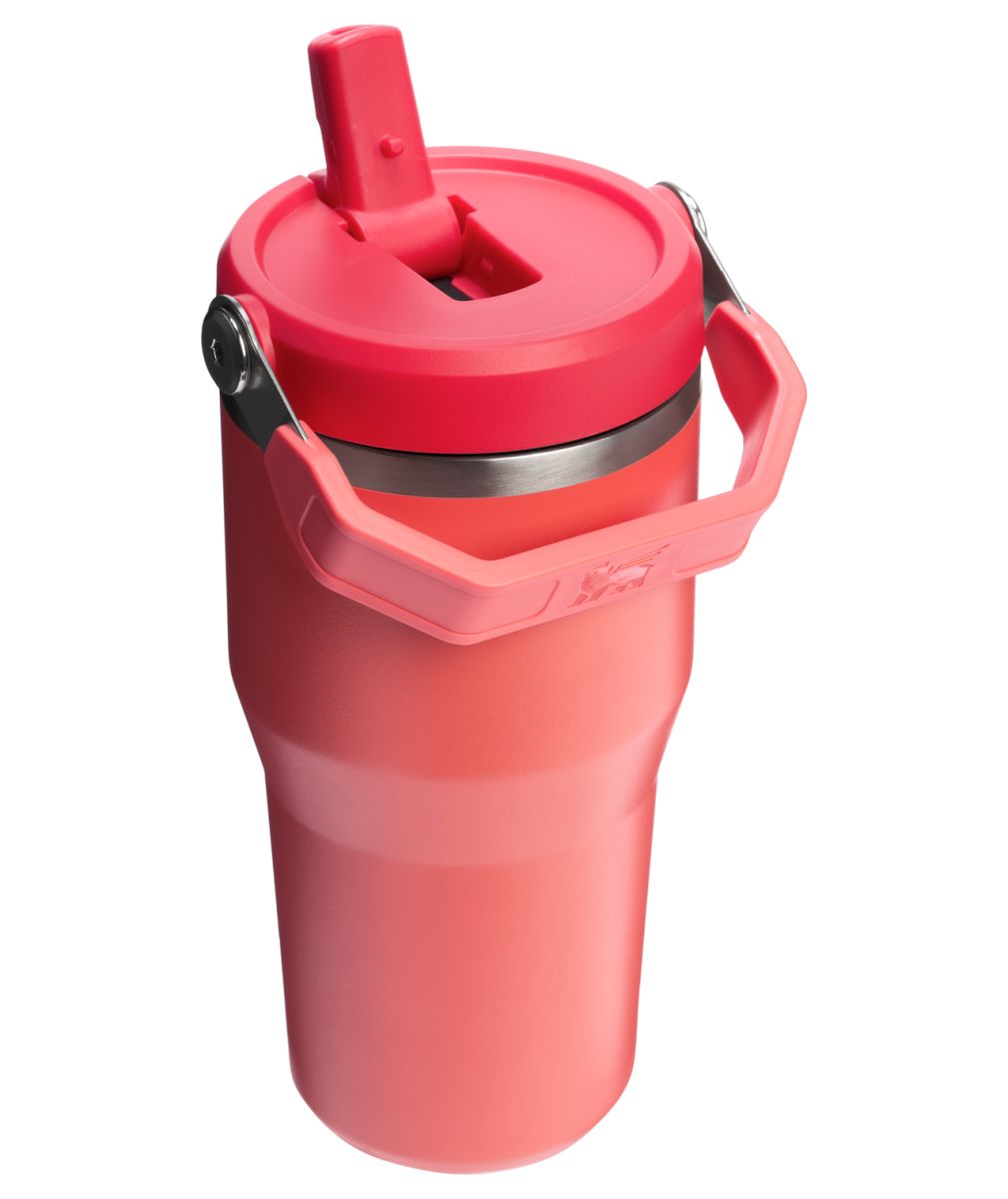 Náhled produktu - STANLEY Termoláhev s integrovanou slámkou The IceFlow™ Flip Straw 2.0 Tumbler 600 ml/20oz Hot Coral