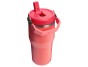 STANLEY Termoláhev s integrovanou slámkou The IceFlow™ Flip Straw 2.0 Tumbler 600 ml/20oz Hot Coral