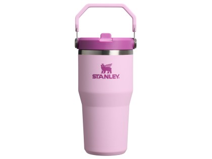 STANLEY Termoláhev s integrovanou slámkou The IceFlow™ Flip Straw 2.0 Tumbler 600 ml/20oz Cherry Blo