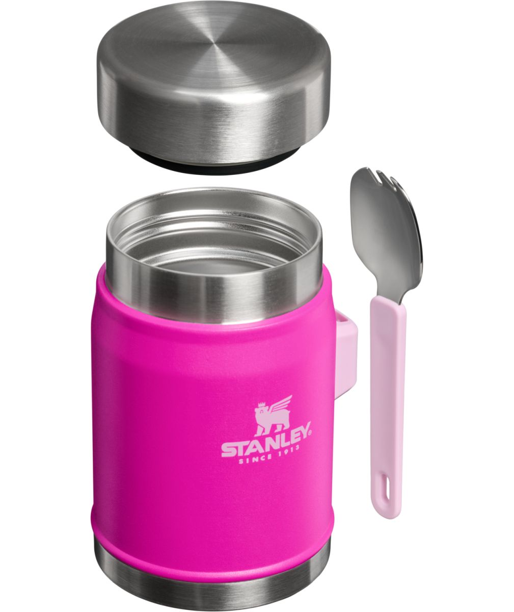 Náhled produktu - STANLEY Termoska jídelní se lžící/vidličkou The Legendary Classic Food Jar 400 ml/14oz Violet Blosso