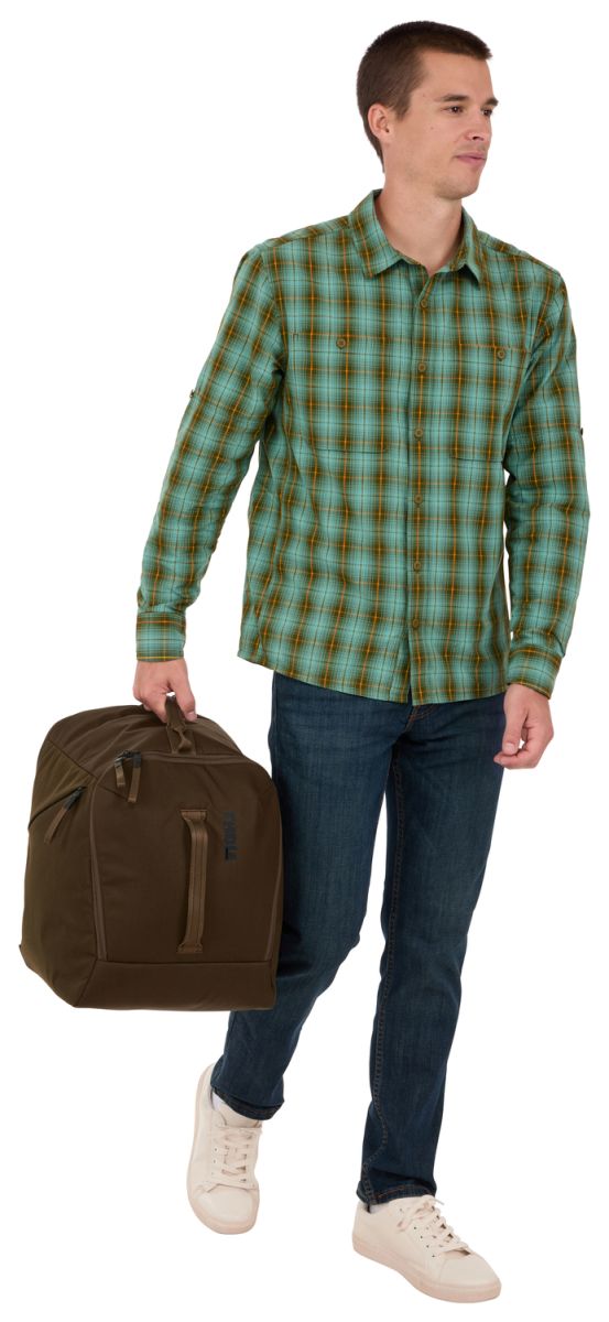 Náhled produktu - Thule RoundTrip - batoh na lyžařské a snowboardové boty 35 l Deep Khaki