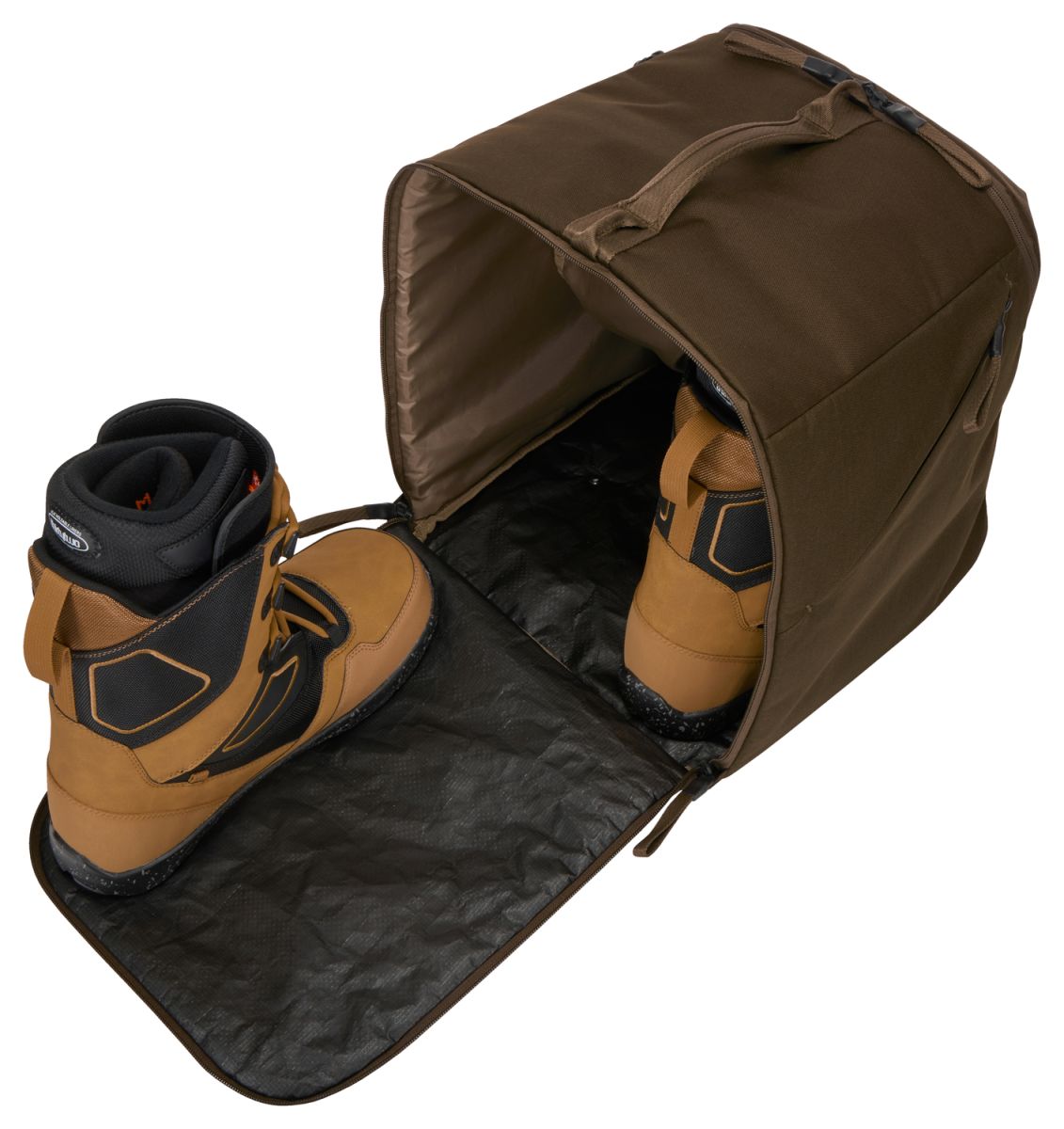 Náhled produktu - Thule RoundTrip - batoh na lyžařské a snowboardové boty 35 l Deep Khaki