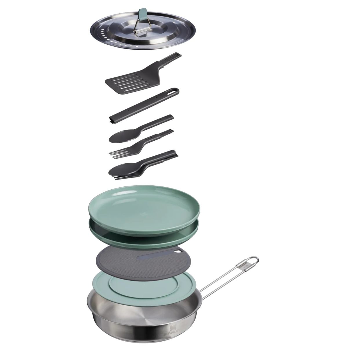 Náhled produktu - STANLEY Panvička s příslušenstvím Wildfare Core Fry Pan Cookset 940 ml/1.0QT Shale/Charcoal