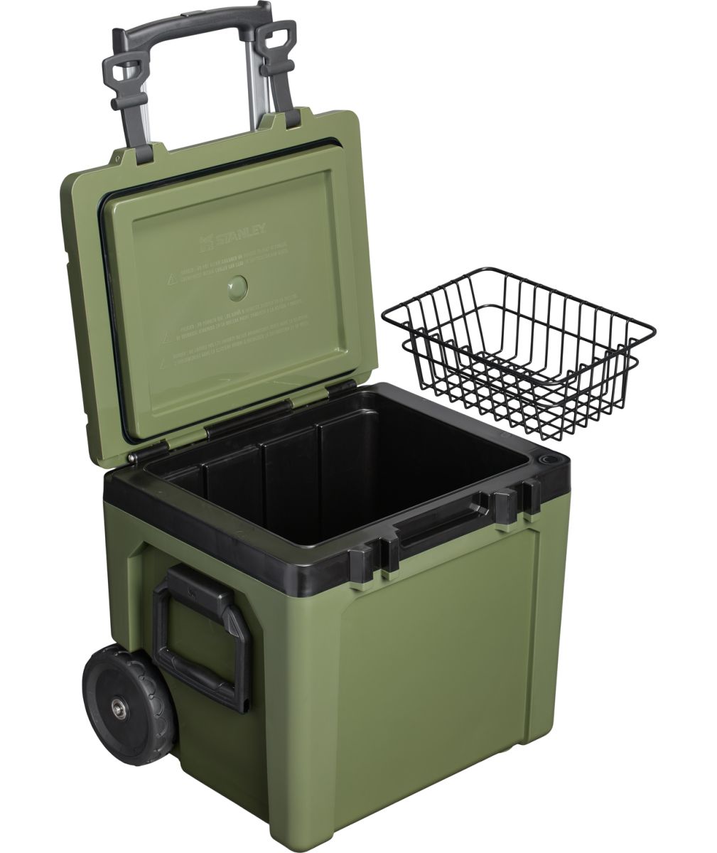 Náhled produktu - STANLEY Pasivní chladící box The Easy-Carry Outdoor Wheeled Cooler 50QT Dried Pine